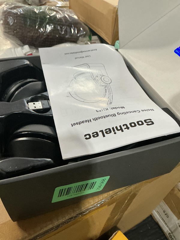 Photo 1 of (Upgraded Version) Wireless Headset, Bluetooth Headset with Noise Cancelling Microphone, Best Headphones with Mic Mute & USB Dongle for PC/Computer/Laptop/Cell Phones/Remote Work/Call Center