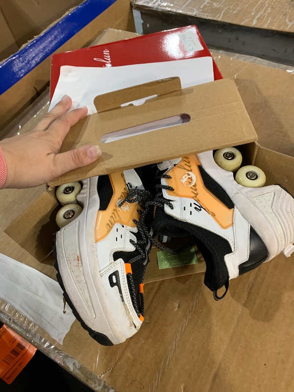 View 2 of ***DAMAGED***
Roller Skate Shoes Unisex Shoes with Wheels That Pop Out 2-in-1 Skate Shoes & Sneakers Shoes That Turn Into Roller Skates Gift for Kids Boys Girls Men and Women