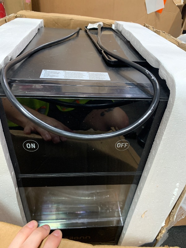 Photo 1 of **HAS MAJOR COSMETIC DAMAGE BUT STILL FUNCTIONS** Silonn 2.4? Sphere Ice Maker, Clear Ice Ball Maker with Slow-Melting, 3 pcs in 40 Mins, 100 pcs/Day, Crystal Sphere & Rapid Sphere Technology, Self-Cleaning Ice Maker Countertop Ideal for Whiskey