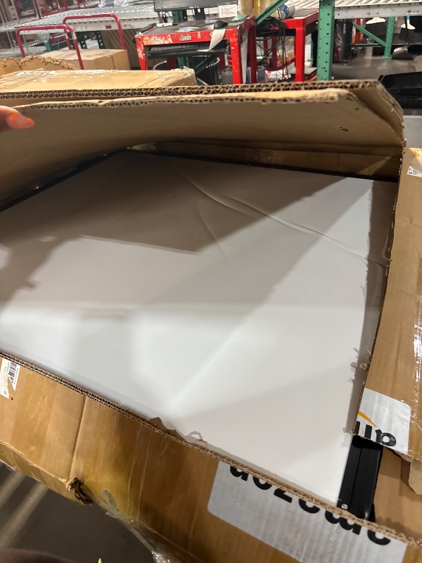 Photo 1 of ** STOCK PHOTO FOR REFERENCE, ONLY UNKNOWN OF MISSING PARTS**
AMUSIGHT 48" x 36" Glass Dry Erase Board, Large Tempered Glass Whiteboard