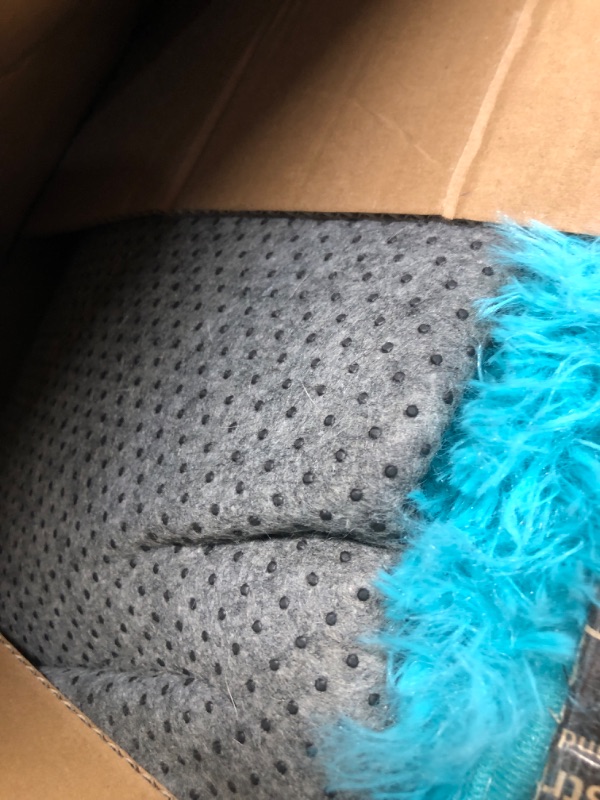 Photo 1 of ***STOCK PHOTO FOR REFERENCE ONLY*** Rezutan Soft Fluffy Rug for Living Room Bedroom, Large Comfy Modern Shaggy Fuzzy for Plush Indoor Nursery Classroom Home Decor Bedside Rug with Non-Slip Bottom, Teal Blue, 5X7 Feet