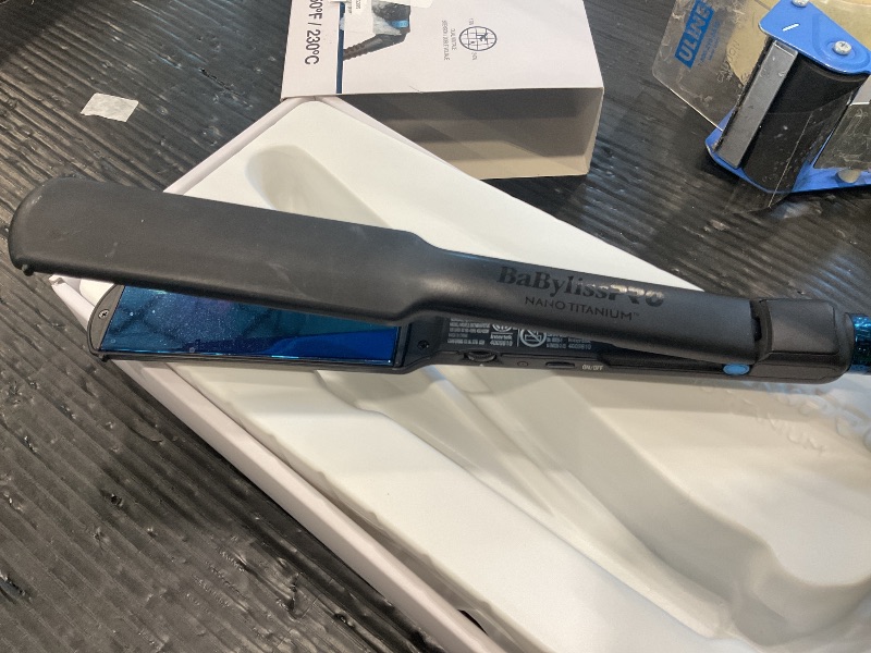 Photo 1 of [NON FUNCTIONAL] BaBylissPRO Nano Titanium 1 1/2" Hair Straightener