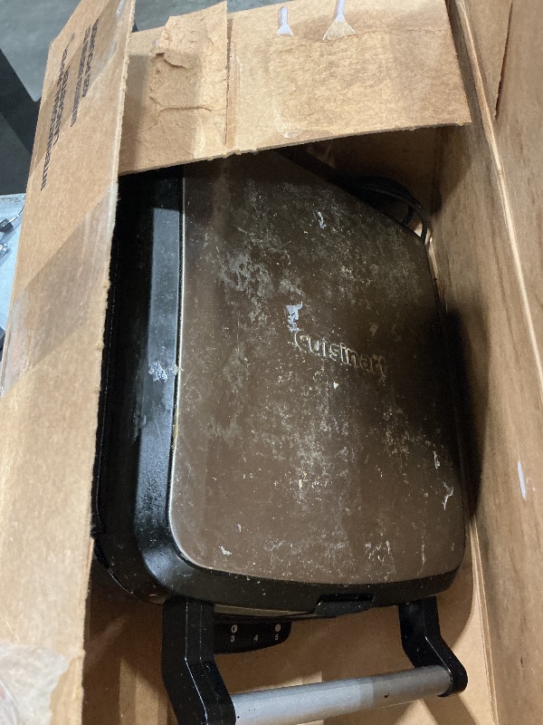 Photo 1 of **HEAVILY USED** CUISINART 4-Slice Belgian Waffle Maker, Stainless Steel