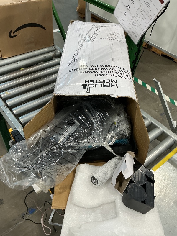 View 2 of [DAMAGED] [MISSING PARTS] HAUSMEISTER Hydroflex Pro Max Cordless Floor Washer, 30KPA Wet Dry Vacuum Mop with Self-Cleaning Base, Vacuum and Mop Combo for Hard Floors & Pet Hair, 40Min Runtime