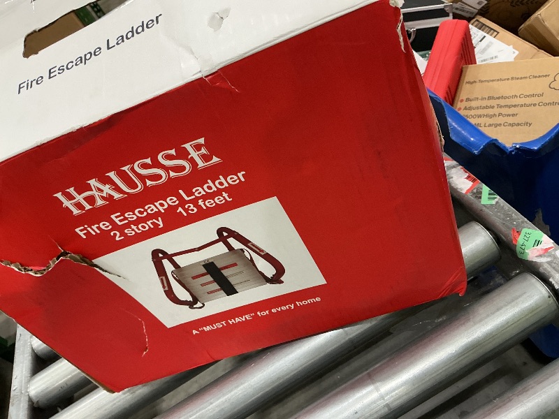 View 2 of [Missing main component] Hausse Retractable Fire Escape Ladder, 13ft, Red