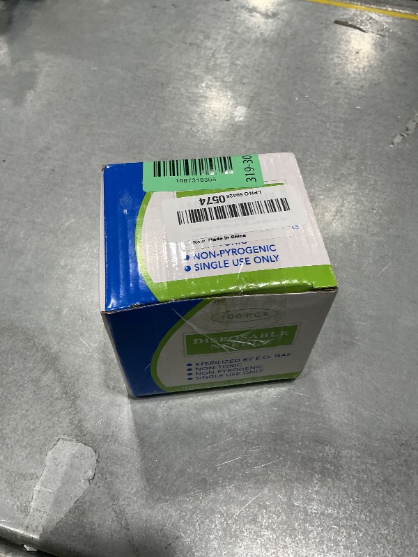 Photo 1 of 100Pack 27 Gauge 1/2 Inch Syringe Needles, Disposable Luer Lock Sterile Supplies