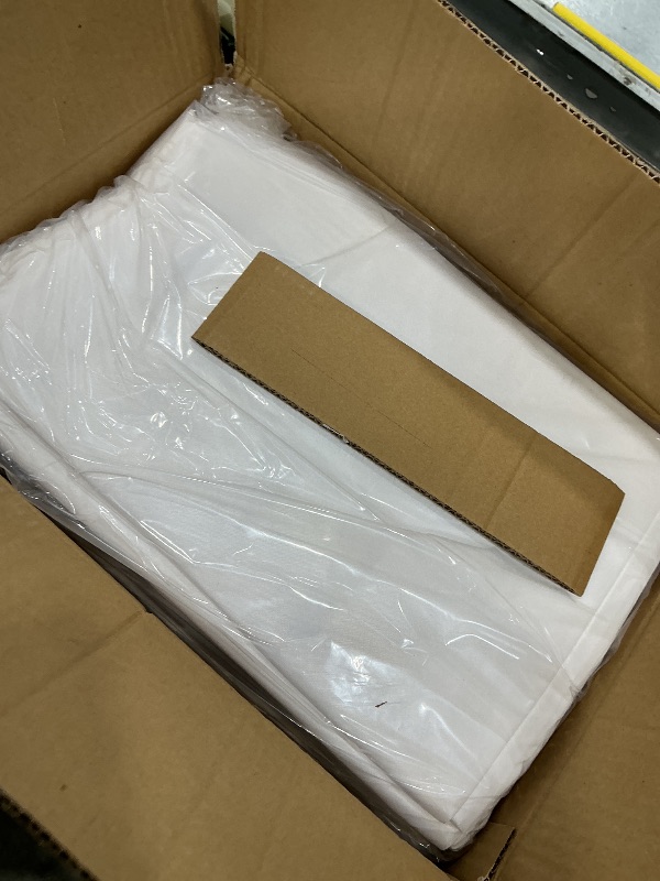 Photo 1 of 10 Pack White Round Tablecloths, 120 Inch Stain Resistant and Wrinkle Polyester Fabric Washable Table Clothes Cover for Kitchen Dining, Wedding, Reception Banquet, Birthday Party, Buffet Restaurant