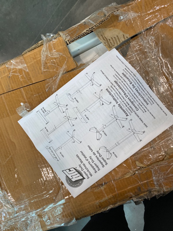 View 5 of [MISSING PARTS] HTC HRT-70 Adjustable Folding Roller Conveyor Table 66-Inch length by 15-Inch wide 17-Ball Bearing Rollers , White