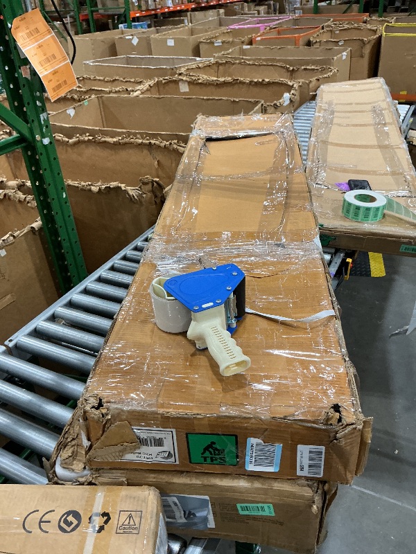 View 3 of [MISSING PARTS] HTC HRT-70 Adjustable Folding Roller Conveyor Table 66-Inch length by 15-Inch wide 17-Ball Bearing Rollers , White