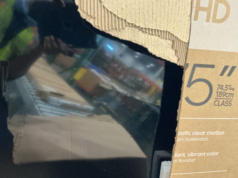 Photo 1 of **cracked***Samsung 75-Inch Class U8000H Series Crystal UHD, 4K, Smart TV, 2026 Model