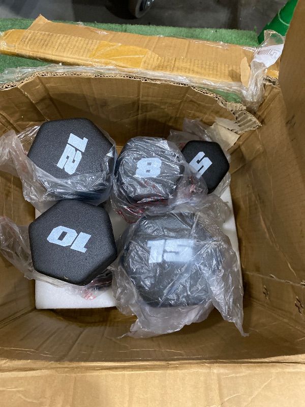 View 3 of [ONE OF EACH WEIGHT] CAP Neoprene Dumbbell Set - 100 lb