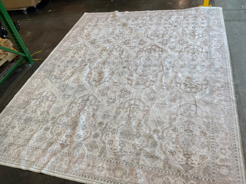 Photo 1 of Berthmeer 8x10 Area Rug Beige Vintage Distressed Carpet