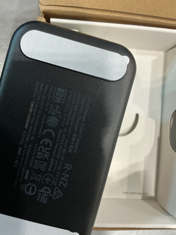 View 4 of [Missing USBC Cable] Belkin Qi2.2 25W 3-in-1 Wireless Charging Station - Black