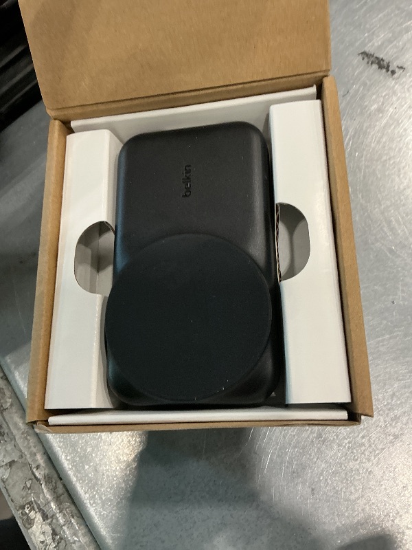 View 5 of [Missing USBC Cable] Belkin Qi2.2 25W 3-in-1 Wireless Charging Station - Black