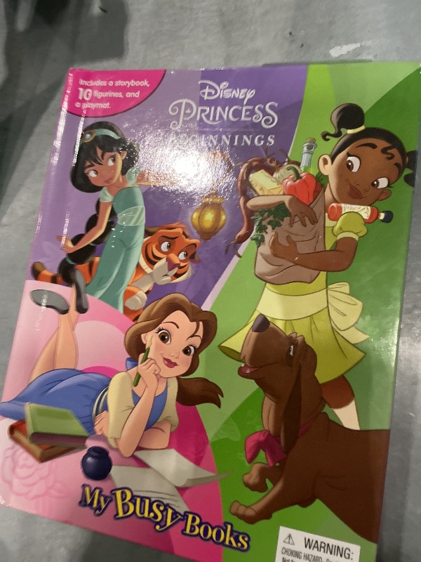 View 2 of [Missing all figurines and mat] Disney Princess Beginnings My Busy Books - Storybook, 10 figurines, playmat