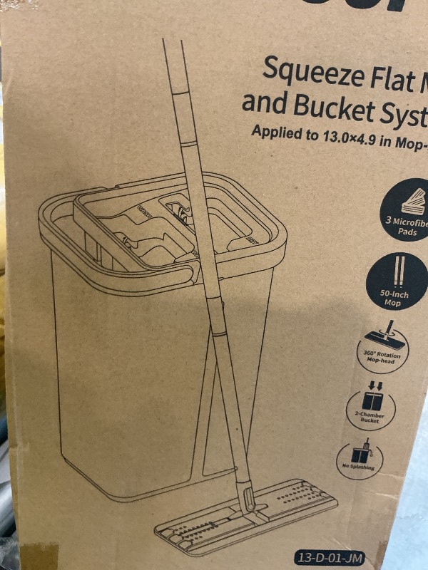 View 2 of [MISSING PARTS] JOYMOOP Flat Floor Mop and Bucket System