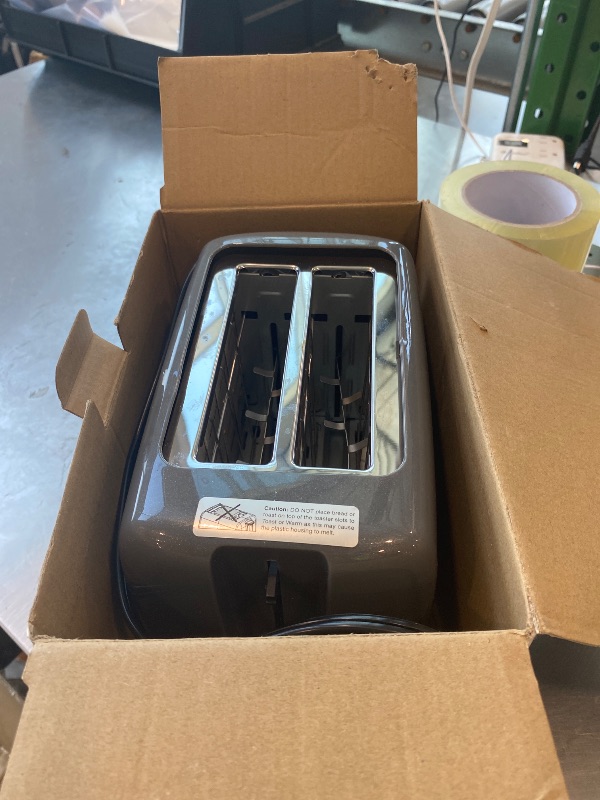 Photo 1 of **See Clerk Notes**Elite Gourmet ECT1027G Cool-Touch 2-Slice Toaster, Gunmetal Gray