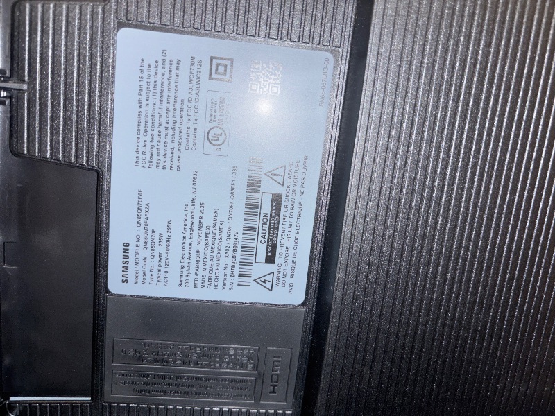 View 4 of *** parts only *** Samsung 85-Inch Class Neo QLED QN70F 4K Mini LED Smart TV (2025 Model) NQ4 AI Gen2 Processor, Quantum Matrix Technology Slim, Motion Xcelerator 144Hz, Samsung Vision AI, Alexa Built-in