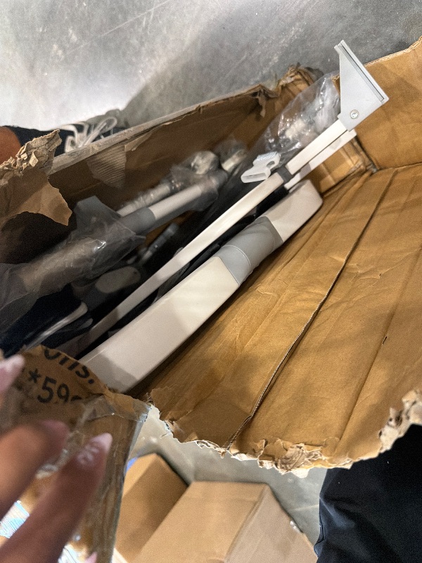 View 4 of [MISSING PARTS] Pionevox Rocking Bassinet for Baby, Electric Bassinet Automatic 5 Rocking Motion Bassinet Bedside Sleeper for Newborn, Auto Rolling Baby Cradle 6 Height Adjustable with 4 Lullabies, Wheels, Storage