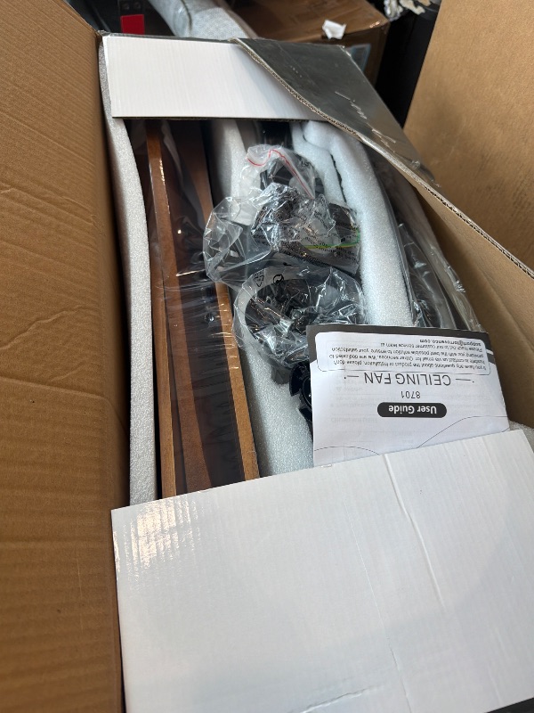 View 3 of [MISSING LIGHT] Forrovenco 52 Inch Ceiling Fan with Light and Remote