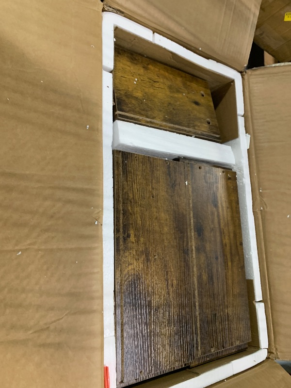 View 3 of *** missing hardware *** VECELO Nightstands Set of 2, Modern Bedside End Tables, Night Stands with Drawer and Storage Shelf for Living Room Bedroom, Industrial Metal Frame