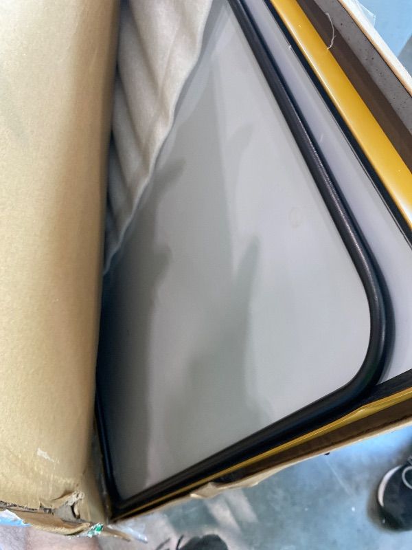 View 4 of [Just Frame and mirror, missing the designed part] Melodieux 64" Arched Full-Length Mirror - Gold