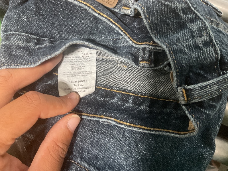 View 4 of [DAMAGED] Wrangler Authentics Classic 5-Pocket Jean, Storm, 34W x 32L