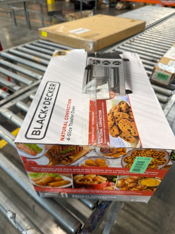 View 2 of [HEAVILY USED] BLACK+DECKER 4-Slice Stainless Steel Toaster Oven