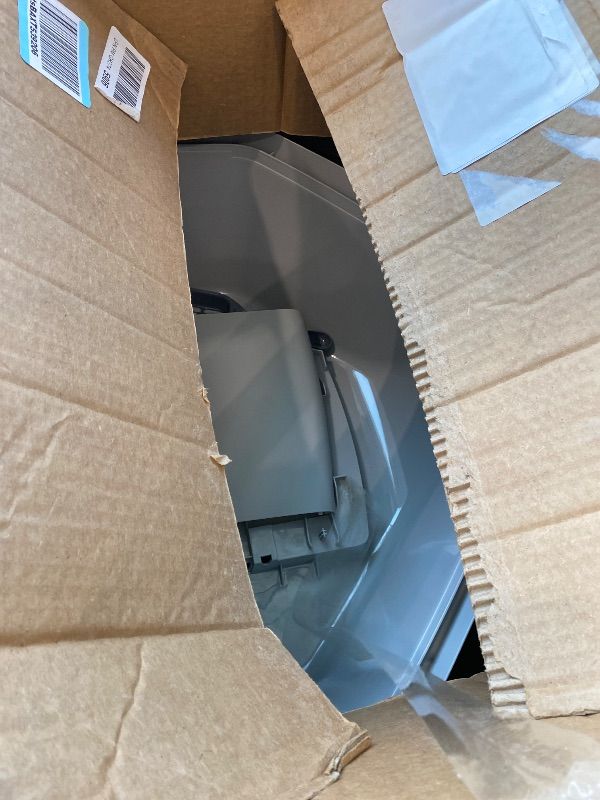 View 3 of [Used] IRIS USA Large Corner Cat Litter Box, Space Saver, Dark Gray