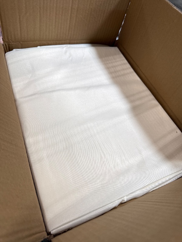 Photo 1 of [IVORY] Fitable 8 Pack Round Tablecloths: Stain Resistant Wrinkle Free Circle Table Clothes, Washable Reusable Polyester Table Covers for Wedding Party Birthday Banquet Reception(Ivory, 120 Inch)