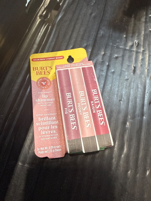 View 2 of ***MISSING ONE*** Burt's Bees Lip Shimmer Nude Collection, Tinted Lip Balm, 0.09 oz., 3 Tubes