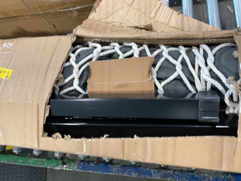 Photo 1 of **View Clerk Notes**SUNCREAT Hammocks for Outside with Stand, Carrying Bag, Dark Gray Drops