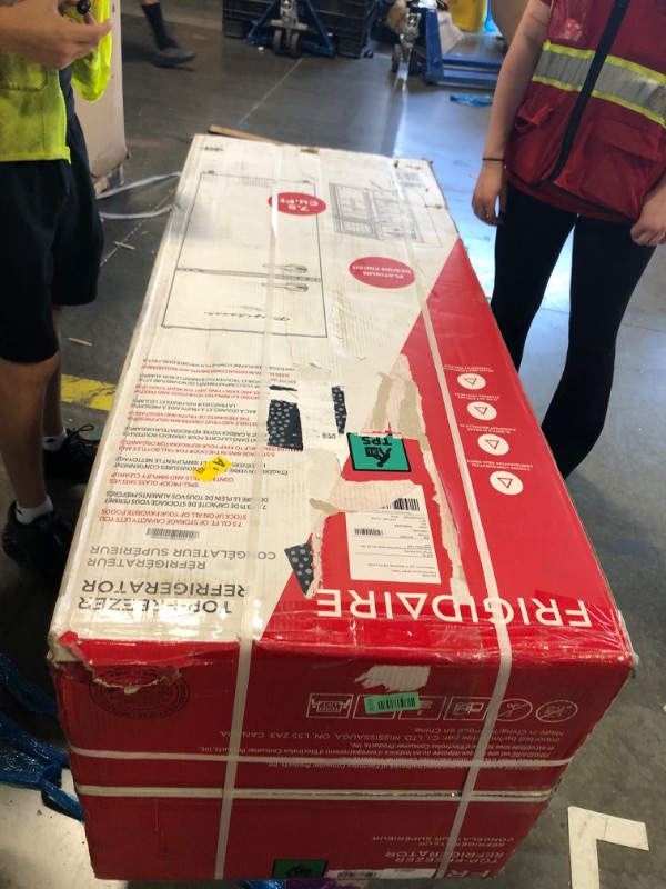 Photo 1 of ** FACTORY SEALED ** Frigidaire, 2 Door Apartment Size Refrigerator/Freezer Combo, 7.5 cu ft, Platinum Series, Stainless, 23" D x 21.5" W x 55.5" H