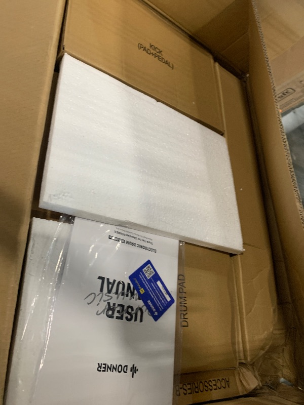 Photo 1 of ** FACTORY SEALED ** Donner DED-200 MAX Electronic Drum Set with Industry Standard Mesh Heads, 10'' Snare, 8“ Tom, 10'' Tom, 12'' Crash, 450+ Authentic Sounds for Optimal Performance and Feel NEW