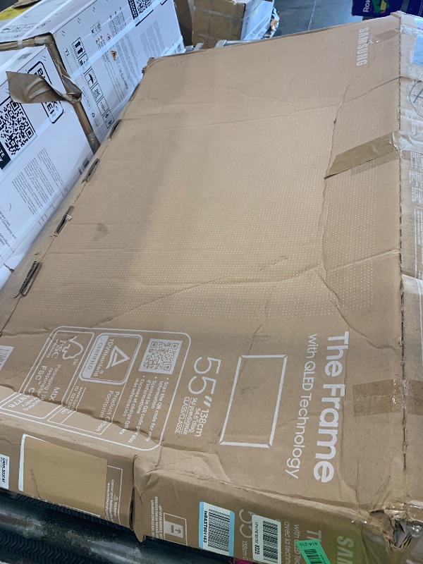 Photo 1 of ***FINAL SALE NO RETURN *** Samsung 55-Inch Class The Frame LS03F 4K QLED Smart TV (2025 Model) Slim Fit Wall Mount, Modern Frame Design, NQ4 AI Gen2 Processor, Art Mode, Artful Picture Quality, Samsung Vision AI, Alexa Built-in