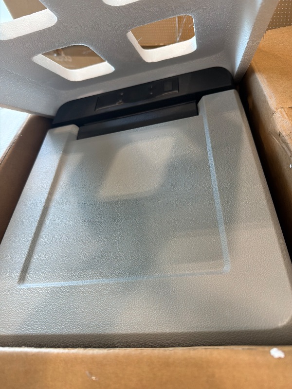 Photo 1 of **See Clerk Notes** VEVOR 12 Volt Car Refrigerator Fridge, 9 L Single Zone Portable Freezer, -4?-68? Adjustable Range, 12/24V DC and 100-240V AC Compressor Cooler for Outdoor, Camping, RV, Grey