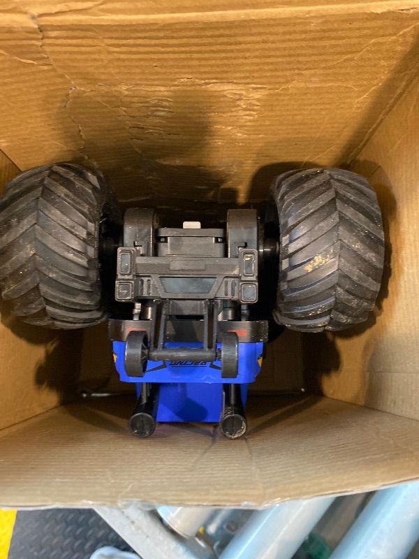 Photo 1 of [MISSING PARTS] WayEee Remote Control Car Toys for Kids 6+, RC Car Waterproof Monster Truck Toys, Amphibious 4X4 Pickup, All Terrain Off-Road Vehicles, 2.4GHz Remote Control, 1/18 Scale RC Truck Boys Gifts/Blue