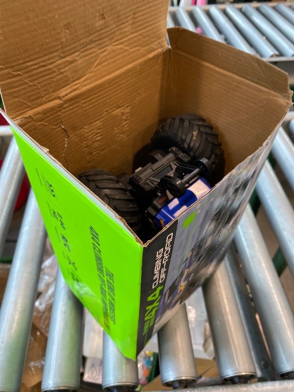 Photo 1 of [MISSING PARTS] WayEee Remote Control Car Toys for Kids 6+, RC Car Waterproof Monster Truck Toys, Amphibious 4X4 Pickup, All Terrain Off-Road Vehicles, 2.4GHz Remote Control, 1/18 Scale RC Truck Boys Gifts/Blue