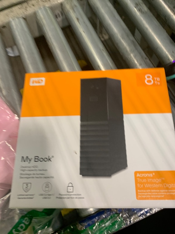 Photo 1 of ***NOT FUNCTIONAL***Western Digital 8TB My Book Desktop External Hard Drive, USB 3.0, External HDD with Password Protection and Backup Software - WDBBGB0080HBK-NESN