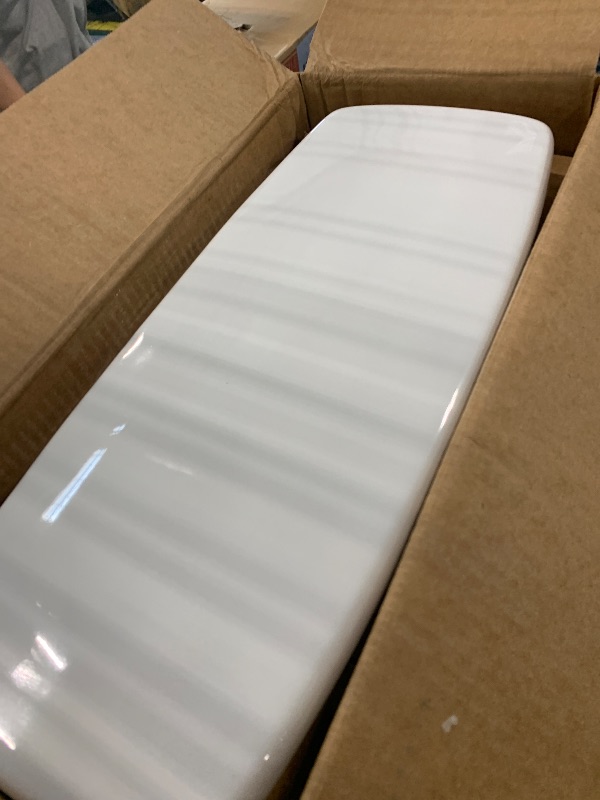 Photo 1 of **PARTIAL SET** **TANK ONLY** TOTO Drake Transitional Two-Piece Elongated 1.28 GPF Universal Height TORNADO FLUSH Toilet with 10 Inch Rough-In and CEFIONTECT, Cotton White - CST786CEFG.10#01