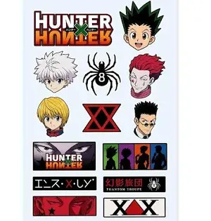 View 1 of ***STOCK PHOTO FOR REFERENCE ONLY***Set of 3 -Hunter X Hunter Logo Decals