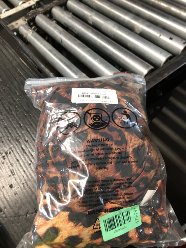 View 2 of *** ONLY INCLUDES GLOVES, NO SUIT IN PACKAGE ***
YUANTONG Leopard Print Bodysuit with Gloves