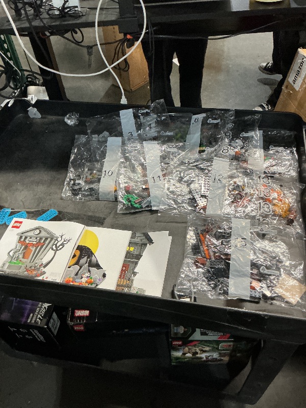View 3 of ***MISSING PARTS***LEGO Disney Tim Burton's The Nightmare Before Christmas Decor - Building Set for Adults for Display, Ages 18+ - Collectible DIY Craft for Fans of Iconic Movie with Minifigures Included - 21351