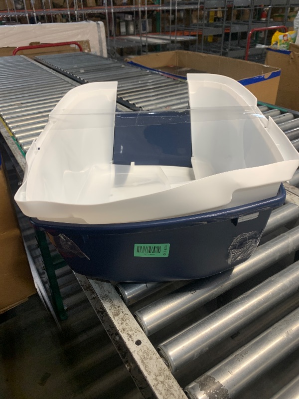 View 2 of ** does not come with screen door, or litter scooper **
IRIS USA Large Front Door Cat Litter Box, Walk-in Entry, Navy