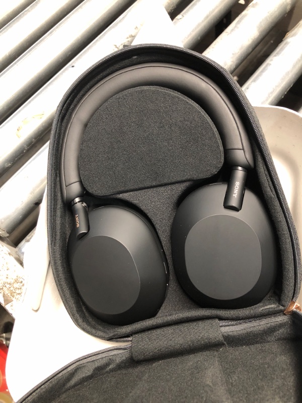 View 5 of ***DAMAGED - SEE NOTES/PICTURES***Sony WH-1000XM5 Wireless Noise Cancelling Headphones, Black