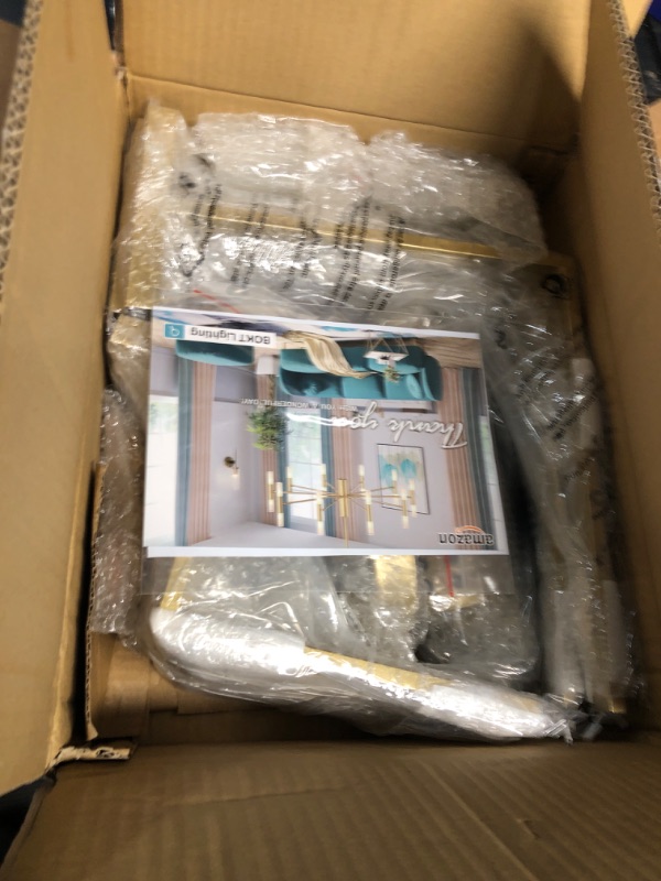 View 3 of ***FACTORY SEALED*** BOKT Gold Sputnik Chandelier 24-Lights Brass Pendant Light