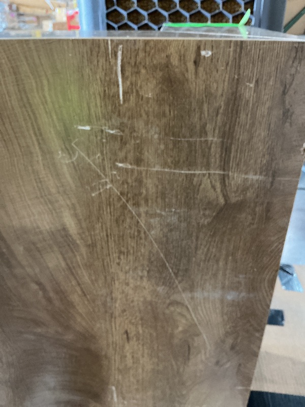 View 5 of **HAS SOME MINOR DAMAGES/SCRATCHES** Tribesigns 39.4" Square Coffee Table - Yellow Brown