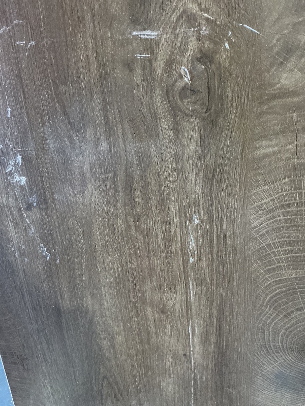 View 7 of **HAS SOME MINOR DAMAGES/SCRATCHES** Tribesigns 39.4" Square Coffee Table - Yellow Brown