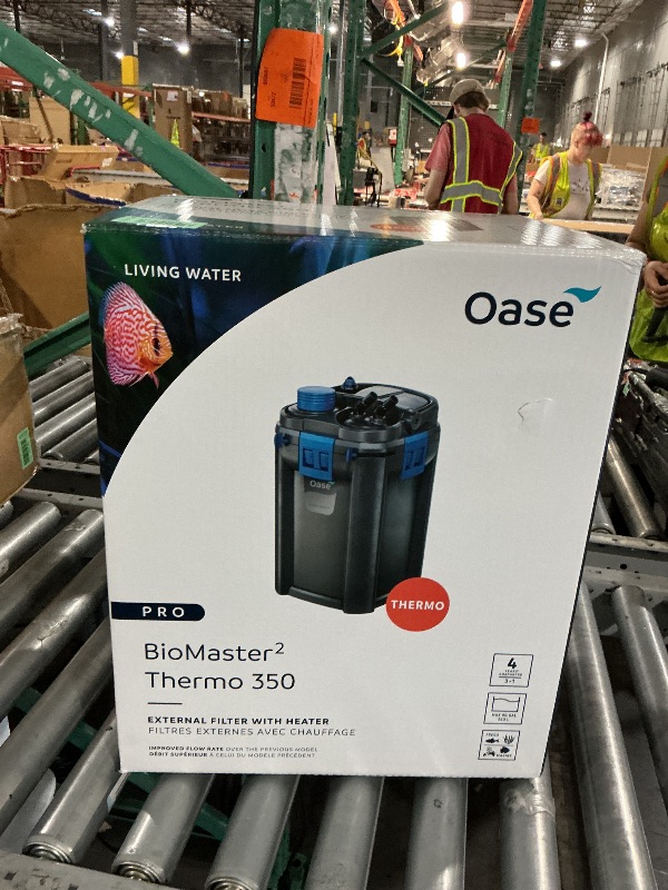 View 2 of ** FACTORY SEALED**OASE BioMaster 2 Thermo 350 Canister Filter for Aquariums – External Aquarium Filter with Built-in Heater – EasyClean Pre-Filter, Quiet Operation – Freshwater & Saltwater, Up to 90 Gallons