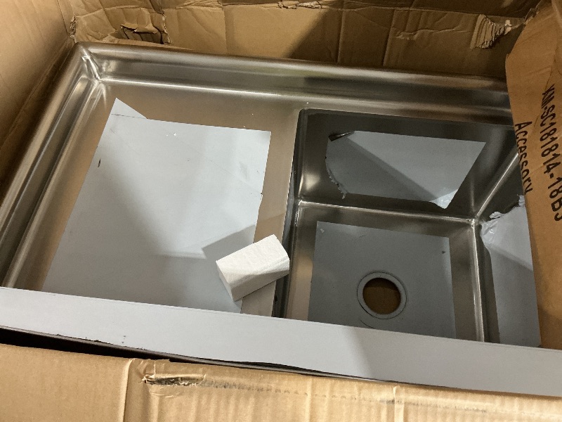View 6 of ** TRUCK OR TRAILER PICK UP ONLY**KoolMore 90" Three Compartment Commercial Kitchen Sink